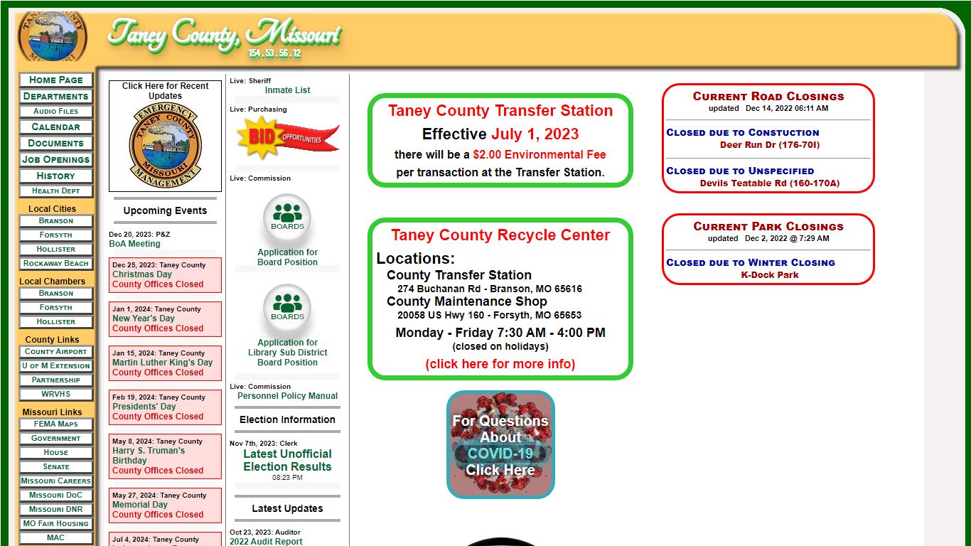 Sheriff's Office - Taney County, MO